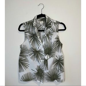 A New Day Cropped Button Down Blouse